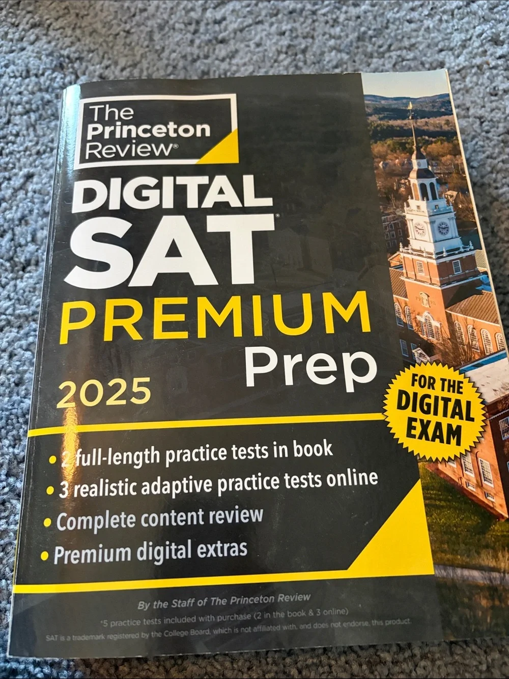 Digital SAT Premium Prep 2025 - Black & Yellow